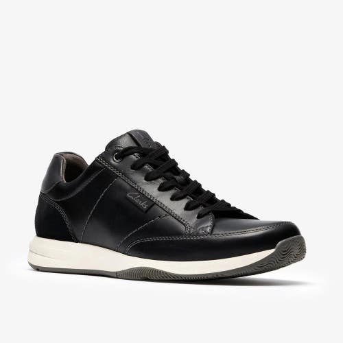 Clarks Townview 26184545 Sneakers Men's Black Leather Lifestyle Shoes MEW892
