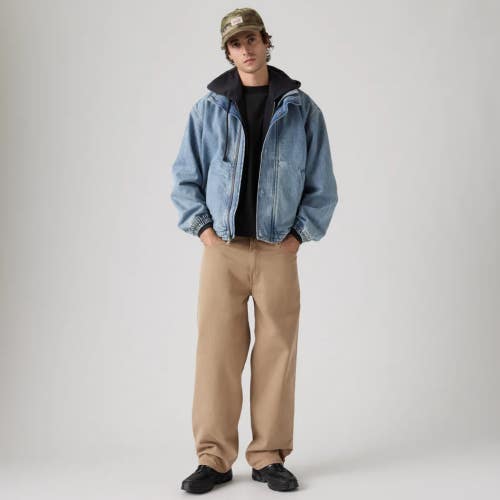 Levi's 578 Jeans Men's Wild Tigers Eye Cotton Straight Leg Relaxed Baggy POSH258
