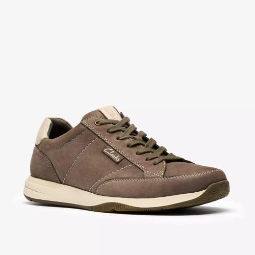 Clarks Townview 26184548 Sneaker Mens Gray Nubuck Athletic Trainers Shoes MEW879