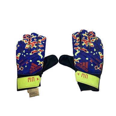 Used Adidas PREDATOR TRAINING Soccer Goalie Gloves Royal Blue 1 11760-S000091864