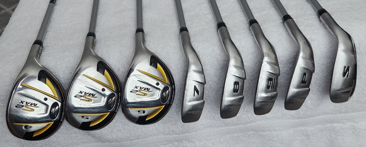 Cobra S2 Max Hybrid/Iron Set (4H-6H, 7 Iron-PW-SW; 8 Clubs) RH; Graphite Shafts