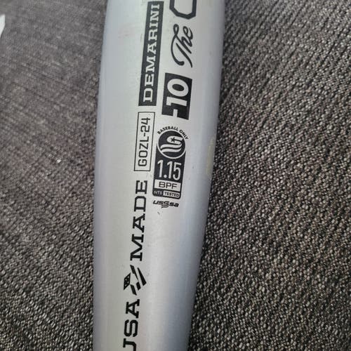 DeMarini The Goods One Piece Alloy USSSA Certified Bat (-10) 31" (Used)