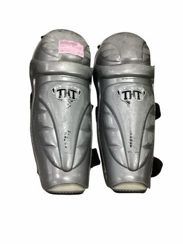Used Franklin THT Junior Shin Guards Silver 12" 11613-S000182539