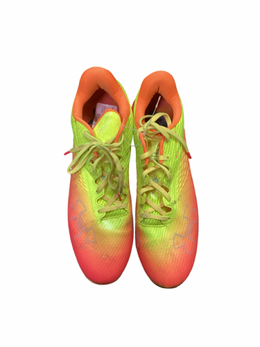 Used Under Armour Adult FB Cleats Orange And Gold Senior 9.5 11613-S000182610