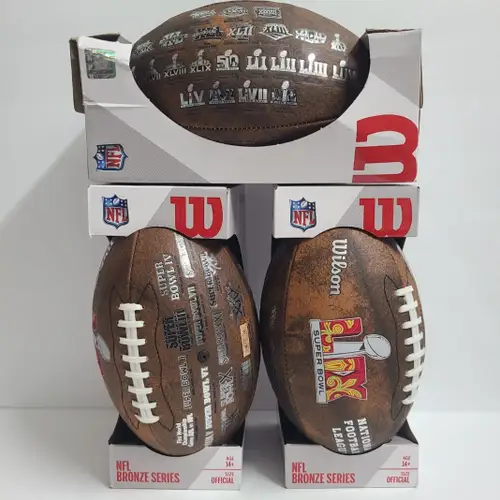 Wilson NFL Superbowl LIX Bronze Series Commemorative Football Official Size