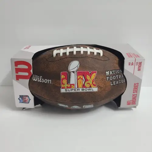 Wilson NFL Superbowl LIX Bronze Series Commemorative Football Official Size