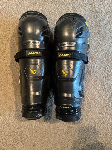 Senior Bauer Supreme Mach 15" Shin Pads (Used)
