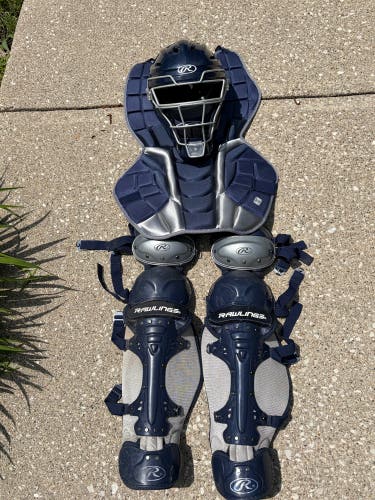 Navy Rawlings Renegade 2.0 Catcher's Set (Used)