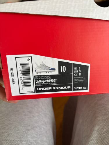Men's Size M 10.0 (W 11.0) Under Armour Bryce harper (New)
