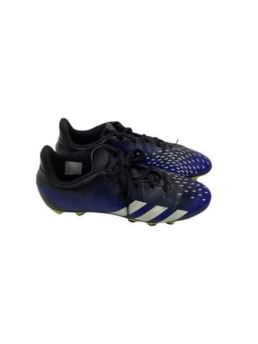 Used Adidas PREDATOR Soccer Cleats Black And Navy Blue Senior 6 11347-S000269494