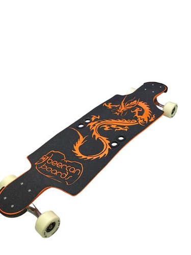 Used BEERCAN BOARDS DRAGON Complete Skateboard Orange Long 11347-S000269454