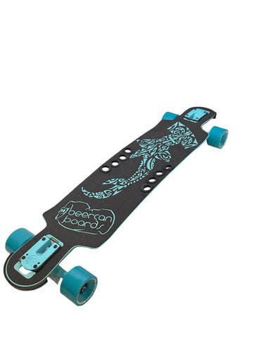 Used BEERCAN BOARDS HAMMERHEAD Complete Skateboard Teal Long 11347-S000269452