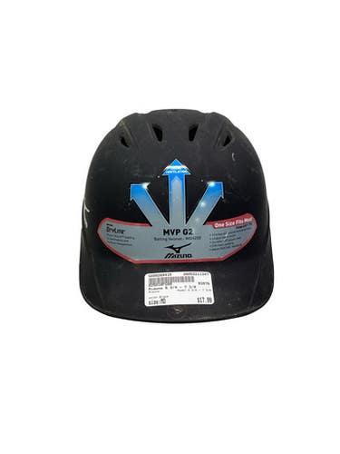 Used Mizuno 6 3/4 - 7 3/8 Batting Helmet No Mask Black MD 11347-S000269410