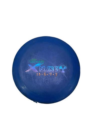 Used Discraft X NUKE Disc Golf Driver Royal Blue 11347-S000269370
