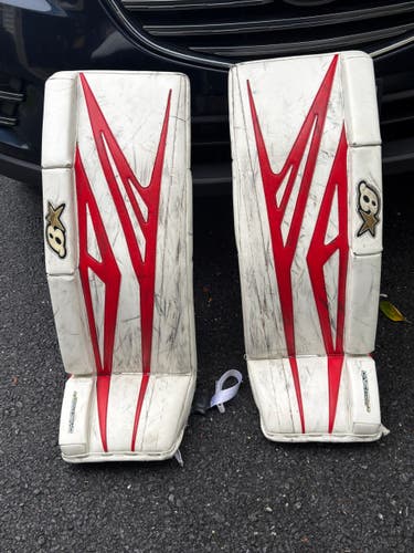 34" + 1 Brian's G-Netik 8.0 Goalie Leg Pads (Used)