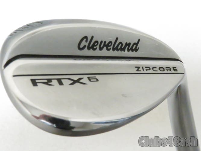 Cleveland Wedge RTX 6 ZipCore Tour Satin Chrome Dynamic Gold Spinner  60 mid 10