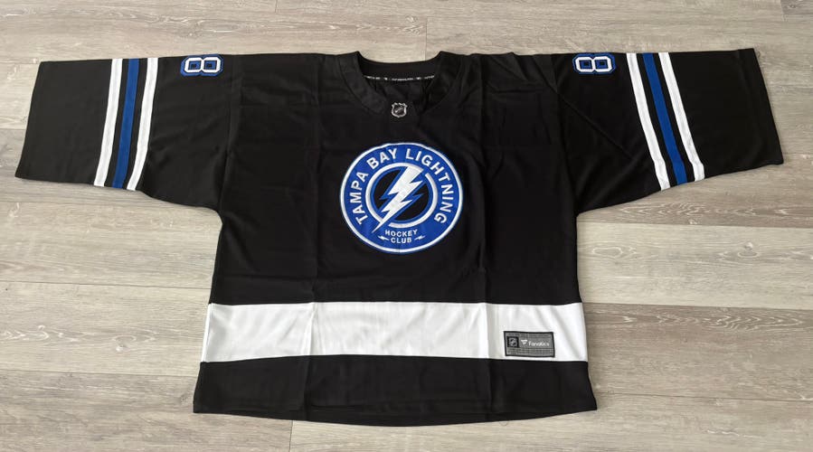 (New)Black Replica GoalieCut Jersey