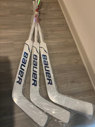 (Three pack) Bauer Vapor Flylite Regular Goalie Stick 25" Paddle Pro Stock (New)