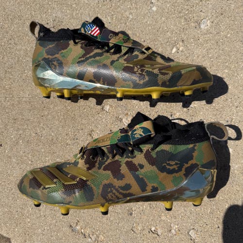 (Size 9) Adidas BAPE Camo Football/Lacrosse Cleats