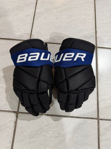 Pro Stock Bauer Vapor 2X Pro gloves 14” Toronto Maple Leafs Flipside/Drew house