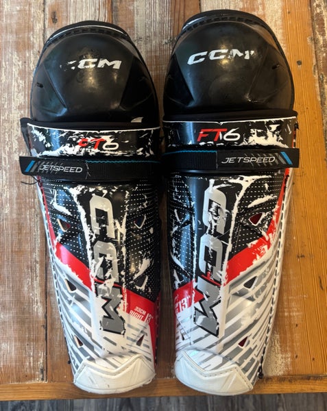 Intermediate CCM JetSpeed FT6 13" Shin Pads (Used)