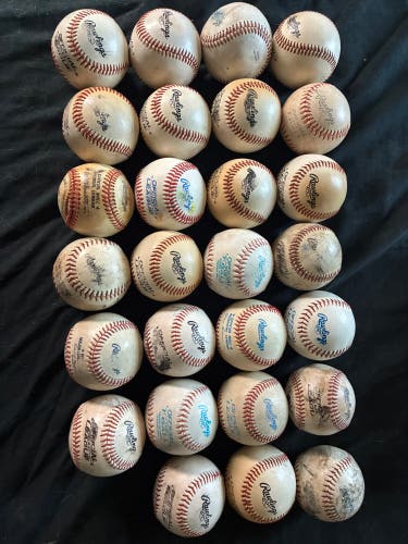 Used Rawlings Baseball Balls Pack Of 27