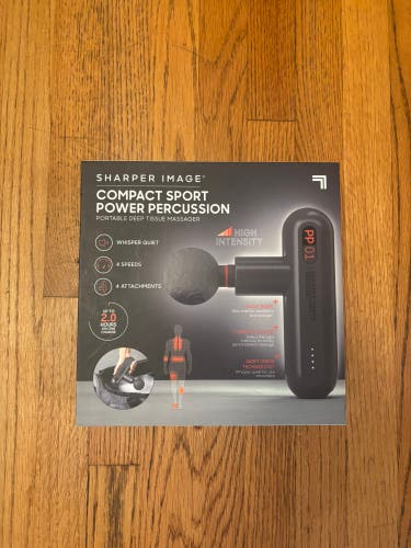 Sharper Image Compact Sport Percussion Portable Powerboost Deep Tissue Massager