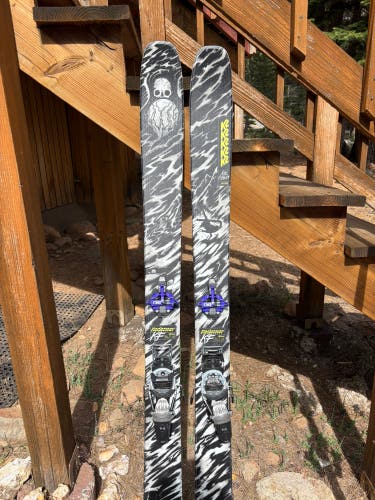 2024 K2 Reckoner 184 cm Powder Skis With Bindings Max Din 15 (Used)