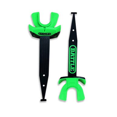 New Battle Sports SPEED PRO THICK STRAP Football Mouthguard Black And Neon Green 11347-BAT43MG004003