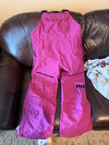 Purple Women's Adult Large Helly Hansen Ski Bibs (New without tags)
