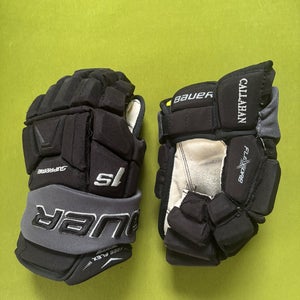 Game worn Tampa bay lightning Bauer Supreme 1S Gloves 14" (Used)
