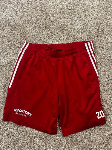 Adidas Harrisburg Senators Men’s XL Team Issued Shorts Red/White MiLB Baseball