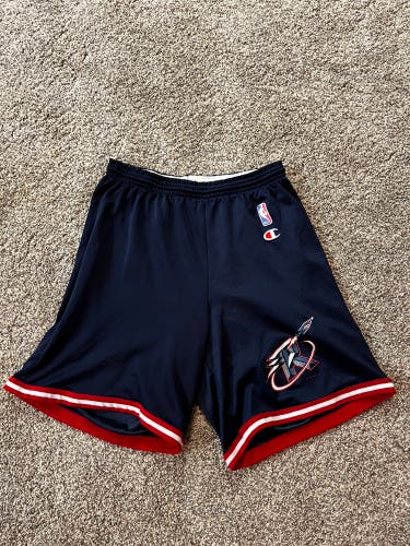 Vintage NBA Houston Rockets Men’s Medium Champion Shorts Y2K Navy Blue/Red