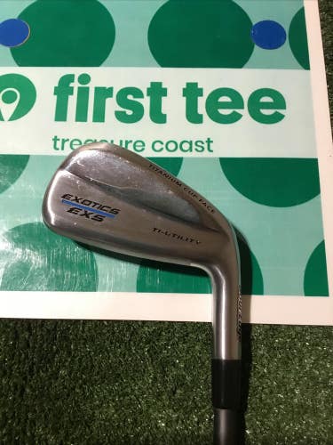 Tour Edge Exotics EXS Ti-Utility 22* 4 Iron Regular HZRDUS Smoke 80gHY Graphite