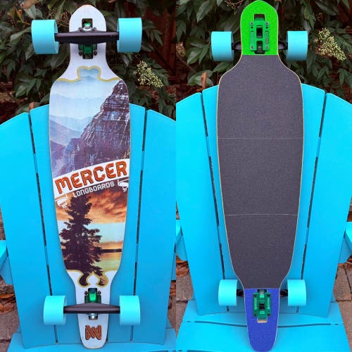 Mercer "Levity" Drop-Through Complete Longboard Skateboard 10" Orangatang Wheels