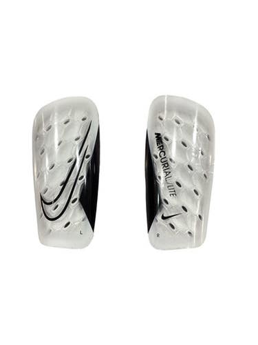 Used Nike Soccer Shin Guards Adult White MD 11347-S000269524