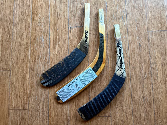 Senior Sher-Wood Left Hand Hockey Stick Heel Pattern Greater Than 115 Flex Pro Stock (Used)