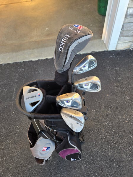 Junior US Kids Golf Left Hand Clubs (Full Set) Junior 6 Pieces (Used)
