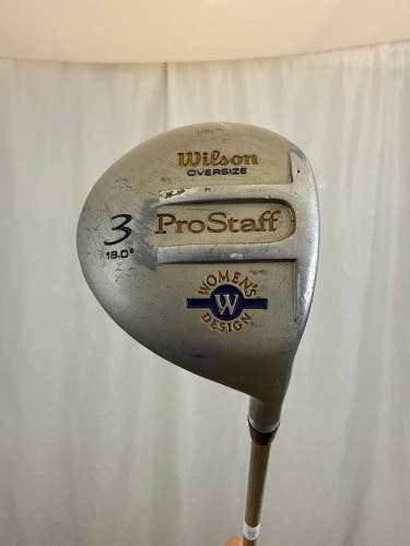 Wilson Oversize Pro Staff 3-Wood 18 Re-Flex Ladies Flex 41.75