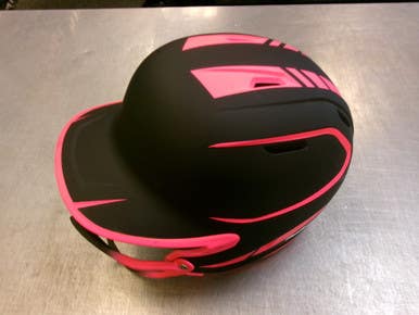 Used Rawlings HELMET Batting Helmet w/Mask Black MD 11339-S000202302
