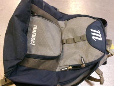 Used Marucci BAT BAG BB/SB Player Backpack Navy Blue 11339-S000202270