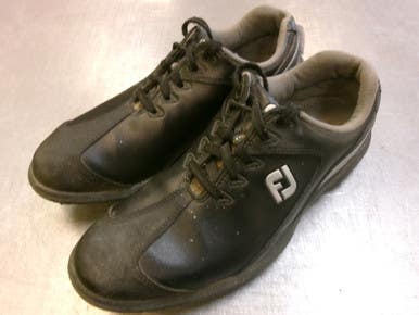 Used Foot Joy Mens Golf Shoes Black Senior 9.5 11339-S000202250
