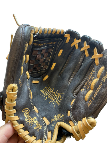 Used Rawlings HIGHLIGHT 10 INCH BB/SB Glove RH Throw Brown 10" 11682-S000132619