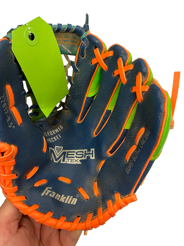 Used Franklin MESH TEK  9.5 IN BB/SB Glove RH Throw Royal Blue 9 1/2" 11682-S000132605