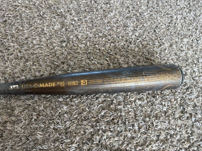 2024 DeMarini Voodoo One Alloy BBCOR Certified Bat (-3) 29 oz 32" (Used)