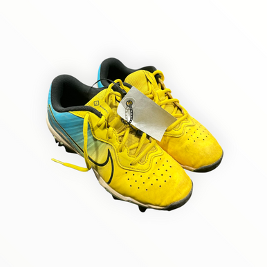 Used Nike DIAMOND FASTFLEX BB/SB Cleats Yellow Junior 05.5 11375-S000377728