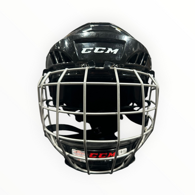Used CCM FL40 NO HECC Helmet Cage Combo Black SM 11375-S000377688