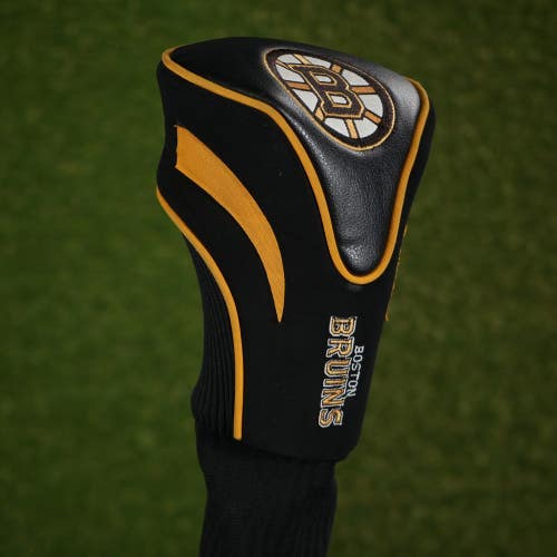 Team Golf Boston Bruins Contour Driver Headcover NHL Hockey Sock Black / Yellow