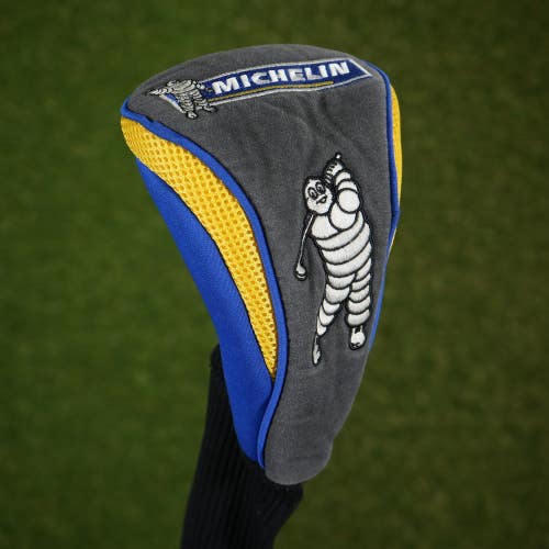 Michelin Tires Michelin Man Driver Headcover Golf Gray / Yellow / Blue ~ LOOK!!
