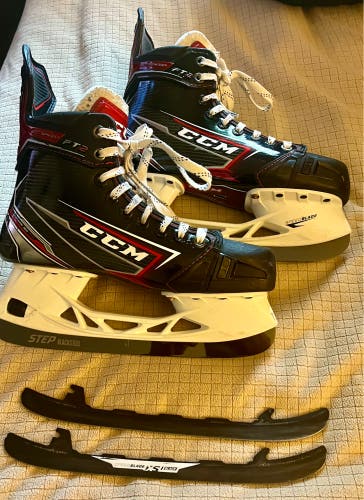 Black 2019 CCM JetSpeed FT2 Hockey Skates Regular Width Size 5.5 (Used)
